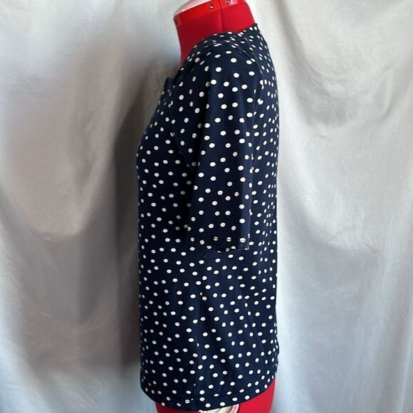 MM60 Chaps boat neck polka dot shirt - Picture 3 of 7